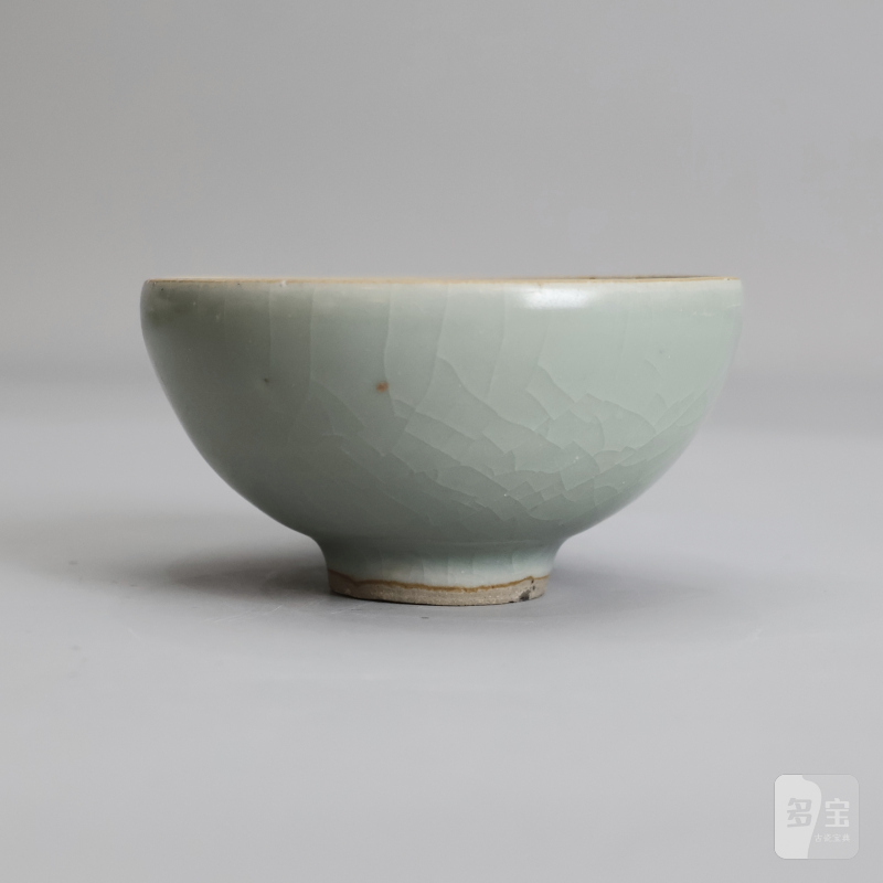 明代 龙泉窑粉青釉泡泡盏 - 图7